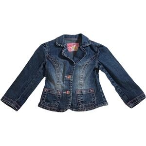 Gasoline Toddler Girl Size 2T Long Sleeve Denim Bling Jacket